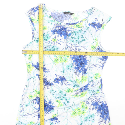 Roman Women’s Multicoloured Floral Tunic Blouse Size 10 Sleeveless