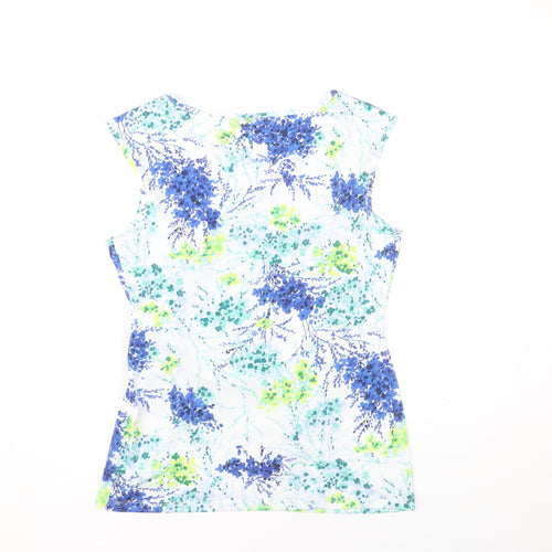 Roman Women’s Multicoloured Floral Tunic Blouse Size 10 Sleeveless