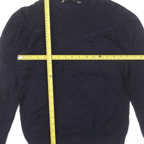 Principles by Ben de Lisi Womens Blue Size 12 Crew Neck Knit Jumper