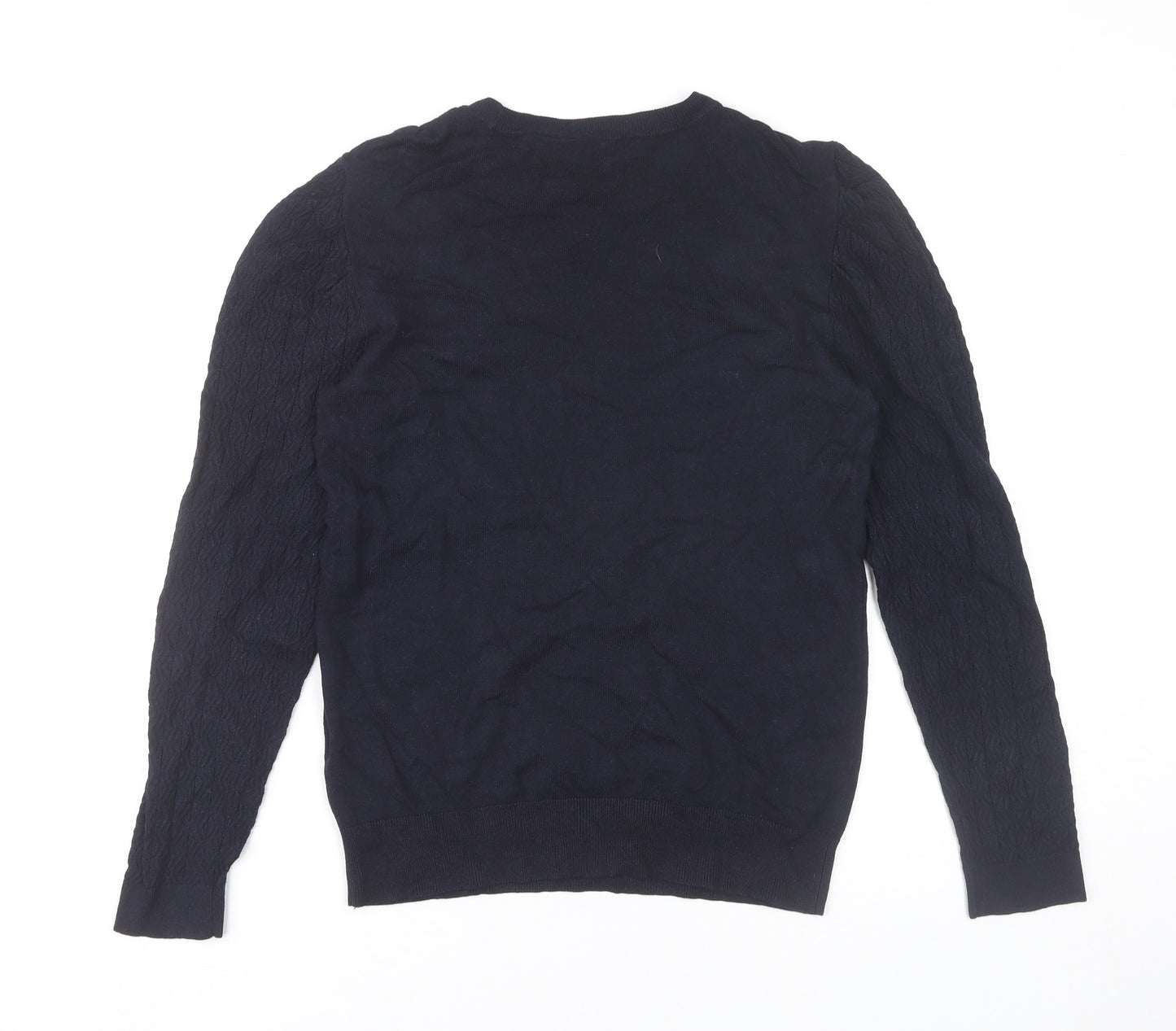 Principles by Ben de Lisi Womens Blue Size 12 Crew Neck Knit Jumper
