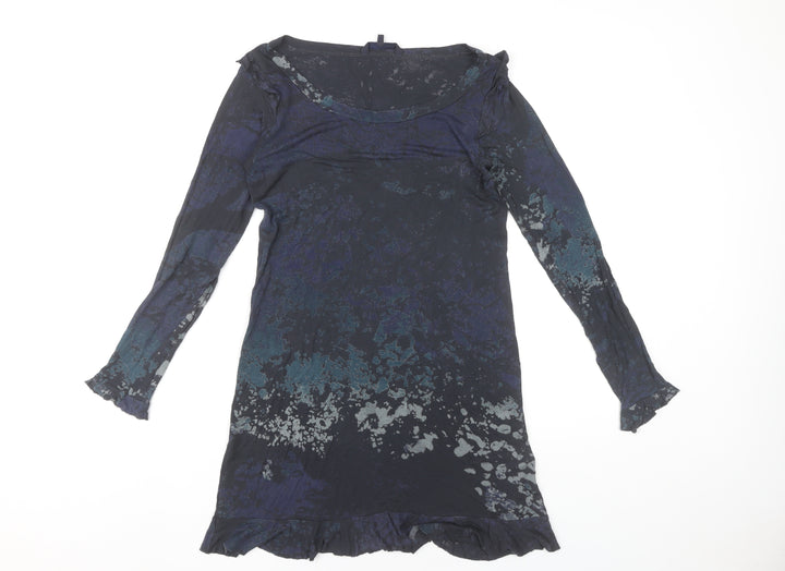 Funk Jeans Women’s Multicoloured Shift Dress S Long Sleeve
