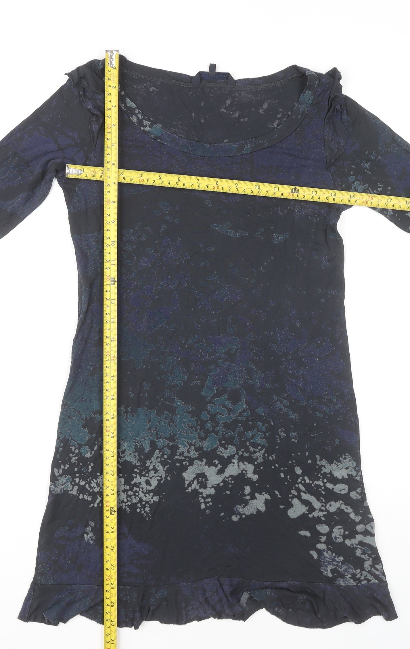 Funk Jeans Women’s Multicoloured Shift Dress S Long Sleeve
