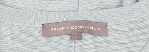 French Connection Womens Blue Jumper L Pullover Round Neck Long Sleeve
