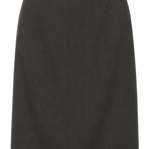 Bianca Womens Brown Size 12 Straight Pencil Skirt Work Business