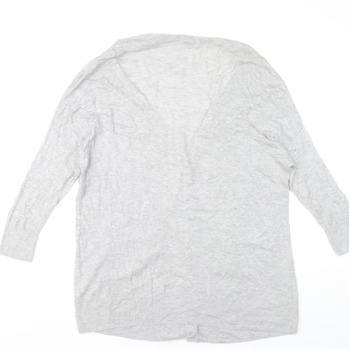 French Connection Women’s Grey M Cardigan V-Neck Long Sleeve Knit