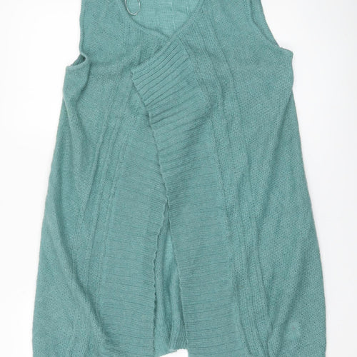 2 Look Amazing Women's Green Sleeveless Knit Vest UK 12