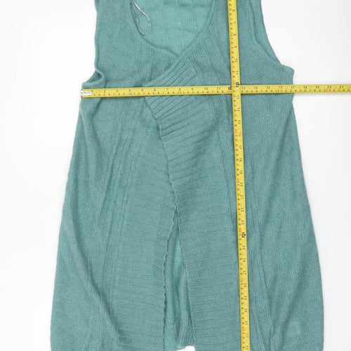 2 Look Amazing Women's Green Sleeveless Knit Vest UK 12