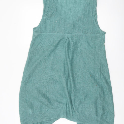2 Look Amazing Women's Green Sleeveless Knit Vest UK 12