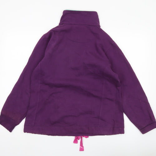 Sherwood Forest Womens Purple Henley Sweatshirt Size 18 Cotton Blend
