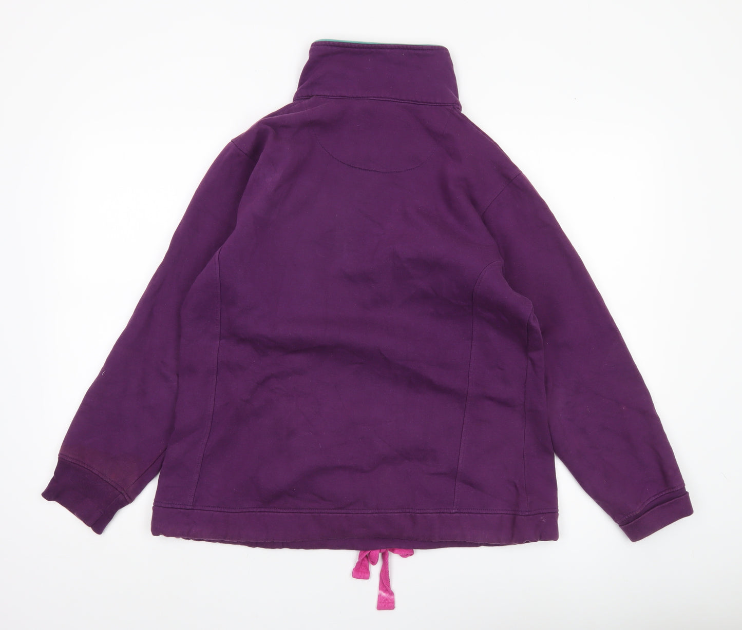 Sherwood Forest Womens Purple Henley Sweatshirt Size 18 Cotton Blend