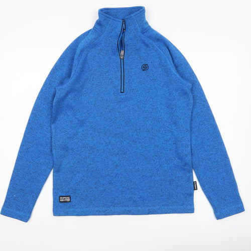 Surfanic Men’s XS Blue 1/4 Zip Fleece Sweatshirt Outdoor Wear