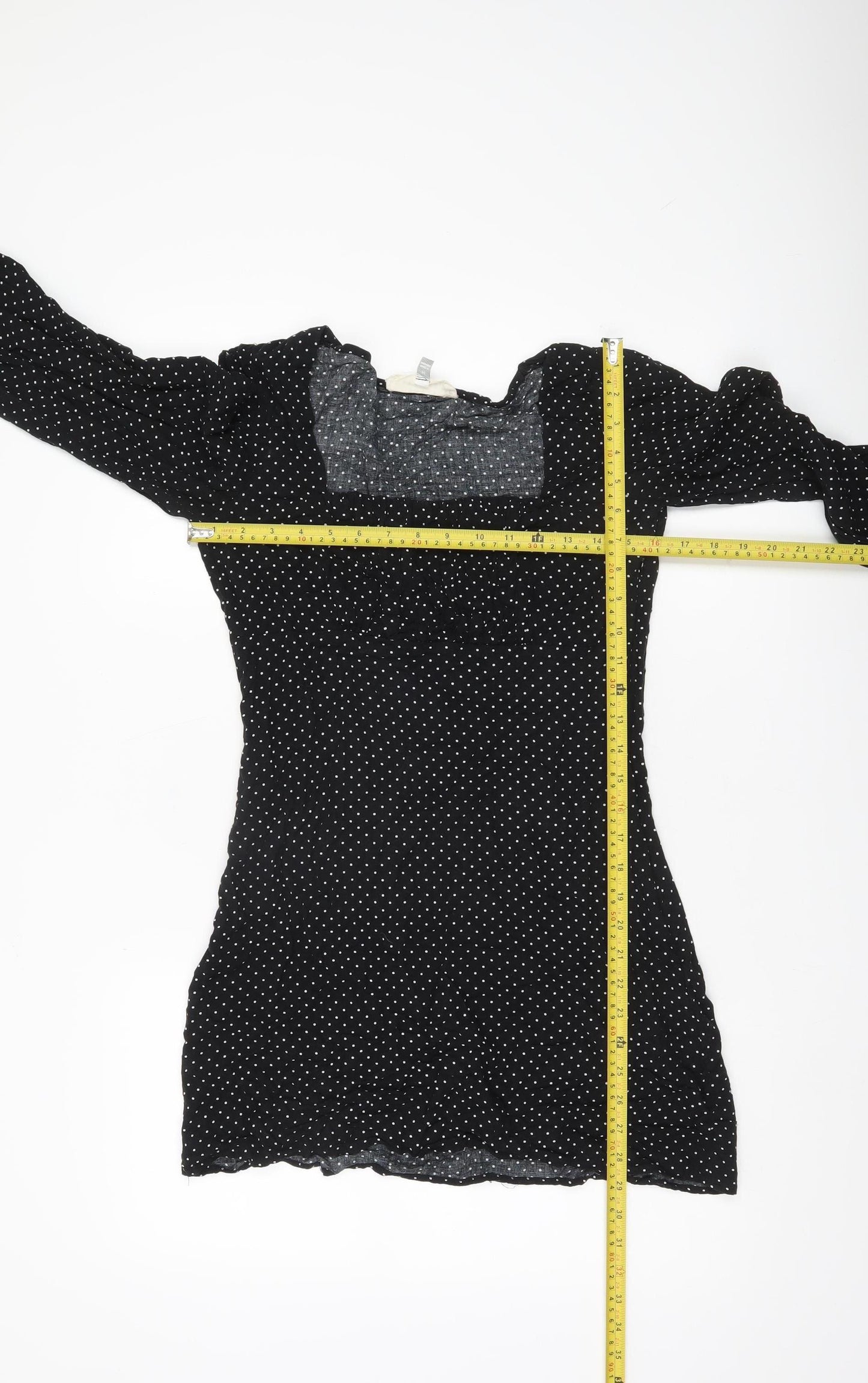 Urban Renewal Women’s Black Polka Dot Bodycon Dress Size M