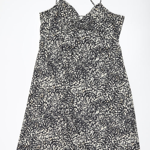 H&M Women’s Black XL Slip Dress Knee Length Summer V-Neck