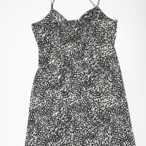H&M Women’s Black XL Slip Dress Knee Length Summer V-Neck