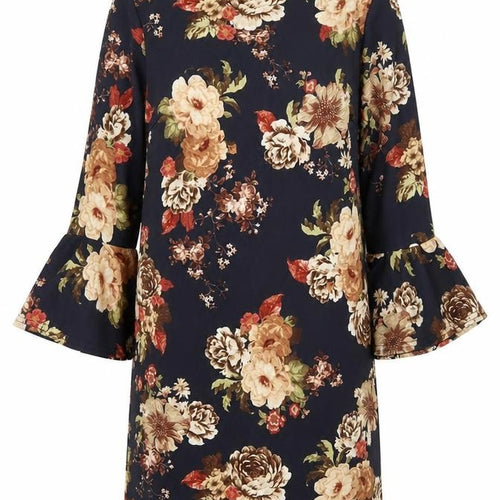 Boohoo Women’s Multicoloured Floral Shift Dress UK 10