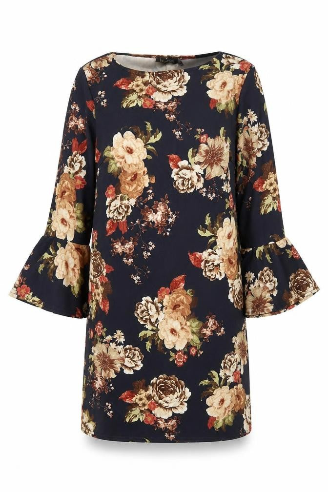 Boohoo Women’s Multicoloured Floral Shift Dress UK 10