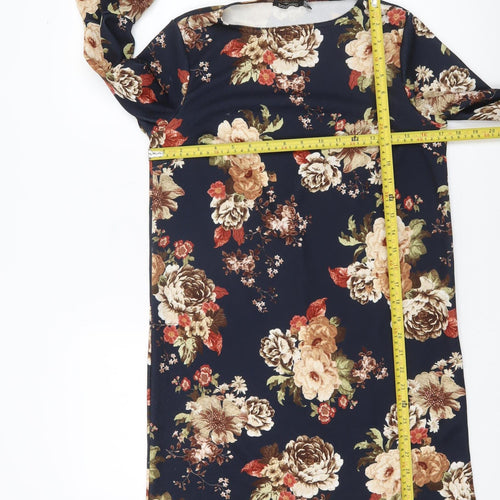Boohoo Women’s Multicoloured Floral Shift Dress UK 10