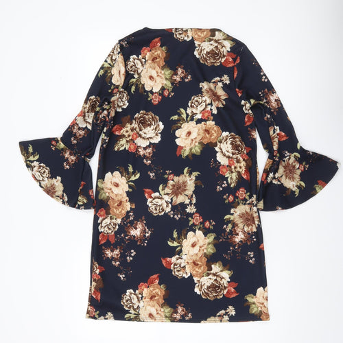 Boohoo Women’s Multicoloured Floral Shift Dress UK 10