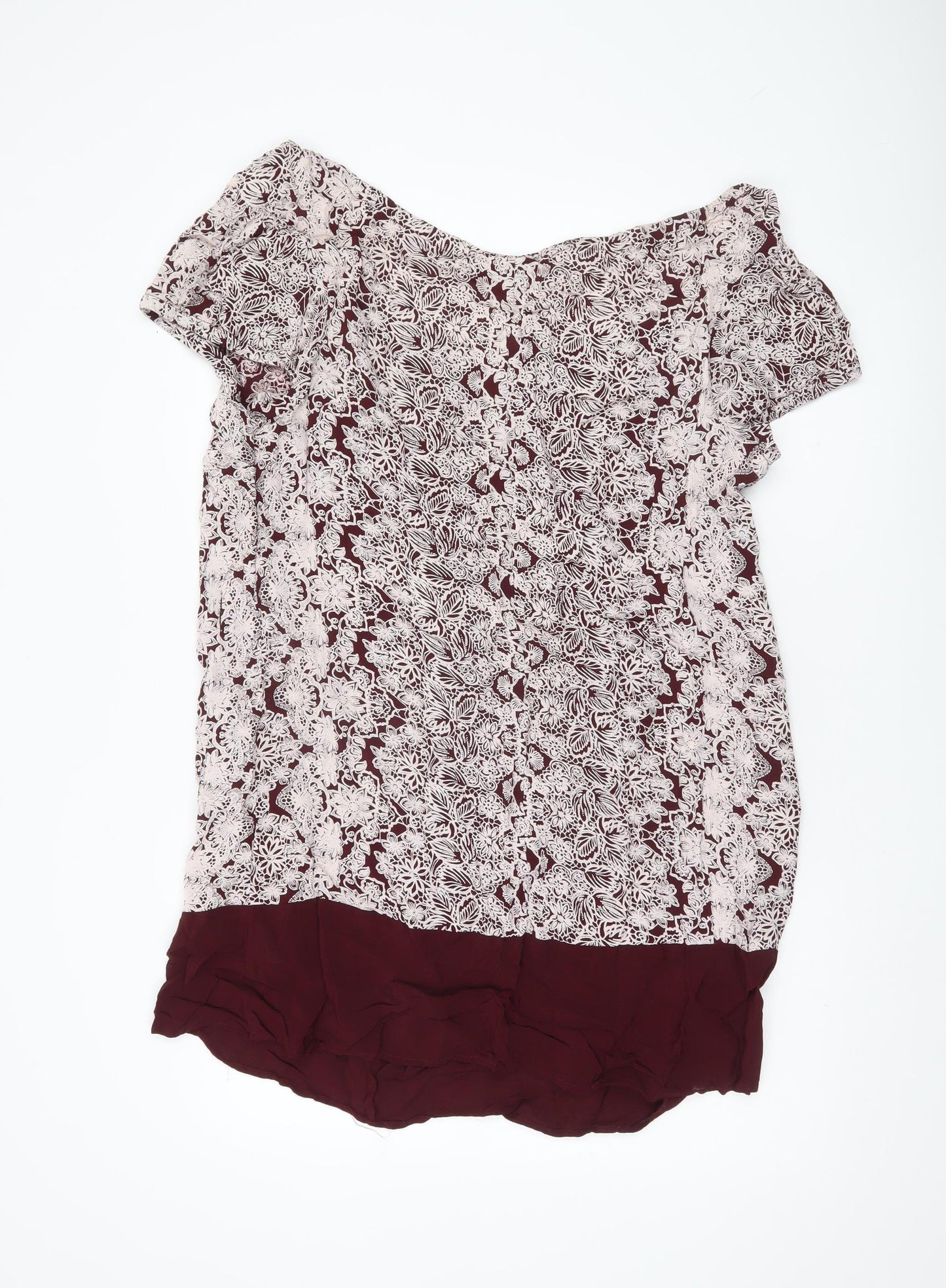 Yours Womens Plus Size 18 Multicoloured Floral Tunic Blouse