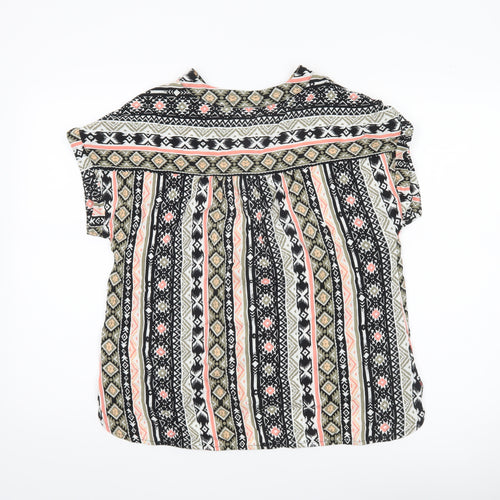 Eight2Nine Women’s Multicoloured Viscose Blouse L Boho Tunic