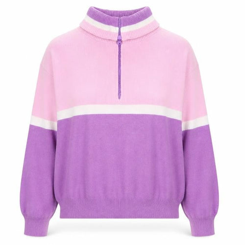 Urban Outfitters Women’s Pink Purple High Neck Pullover Jumper Size S