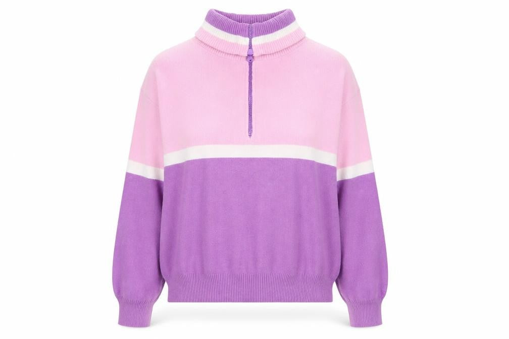 Urban Outfitters Women’s Pink Purple High Neck Pullover Jumper Size S