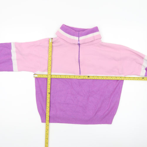 Urban Outfitters Women’s Pink Purple High Neck Pullover Jumper Size S