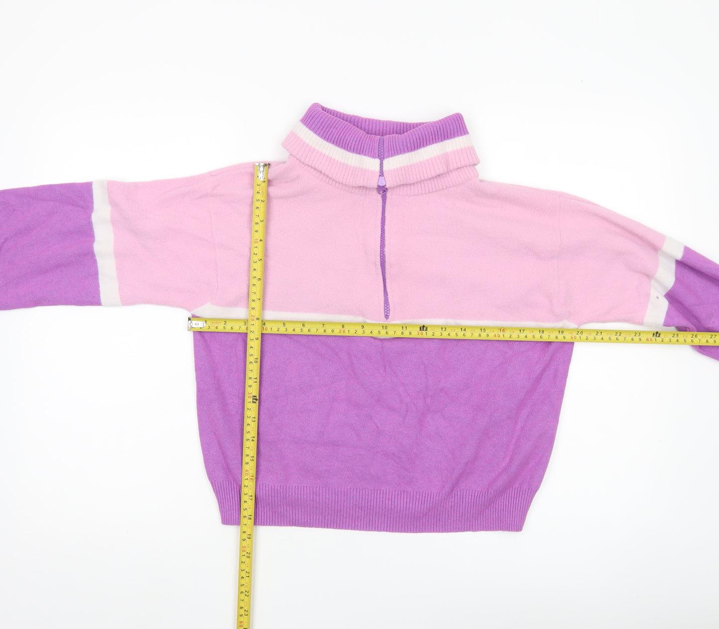 Urban Outfitters Women’s Pink Purple High Neck Pullover Jumper Size S