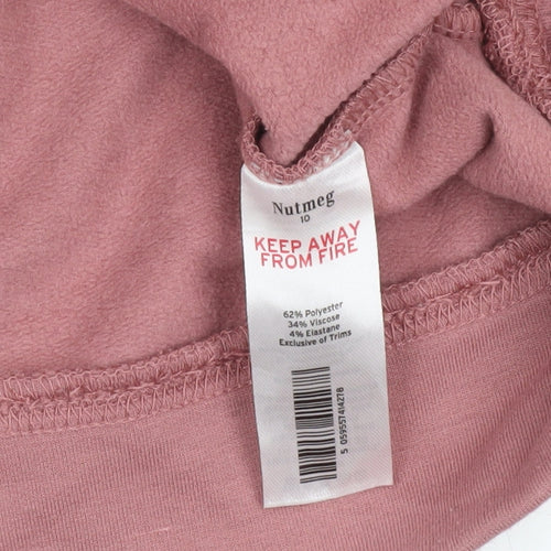 Nutmeg Women Pink Size 10 Crew Neck Pullover Sweatshirt