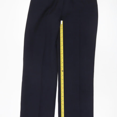 BAY Womens Black Polyester Dress Pants Size 10 Straight Leg Workwear