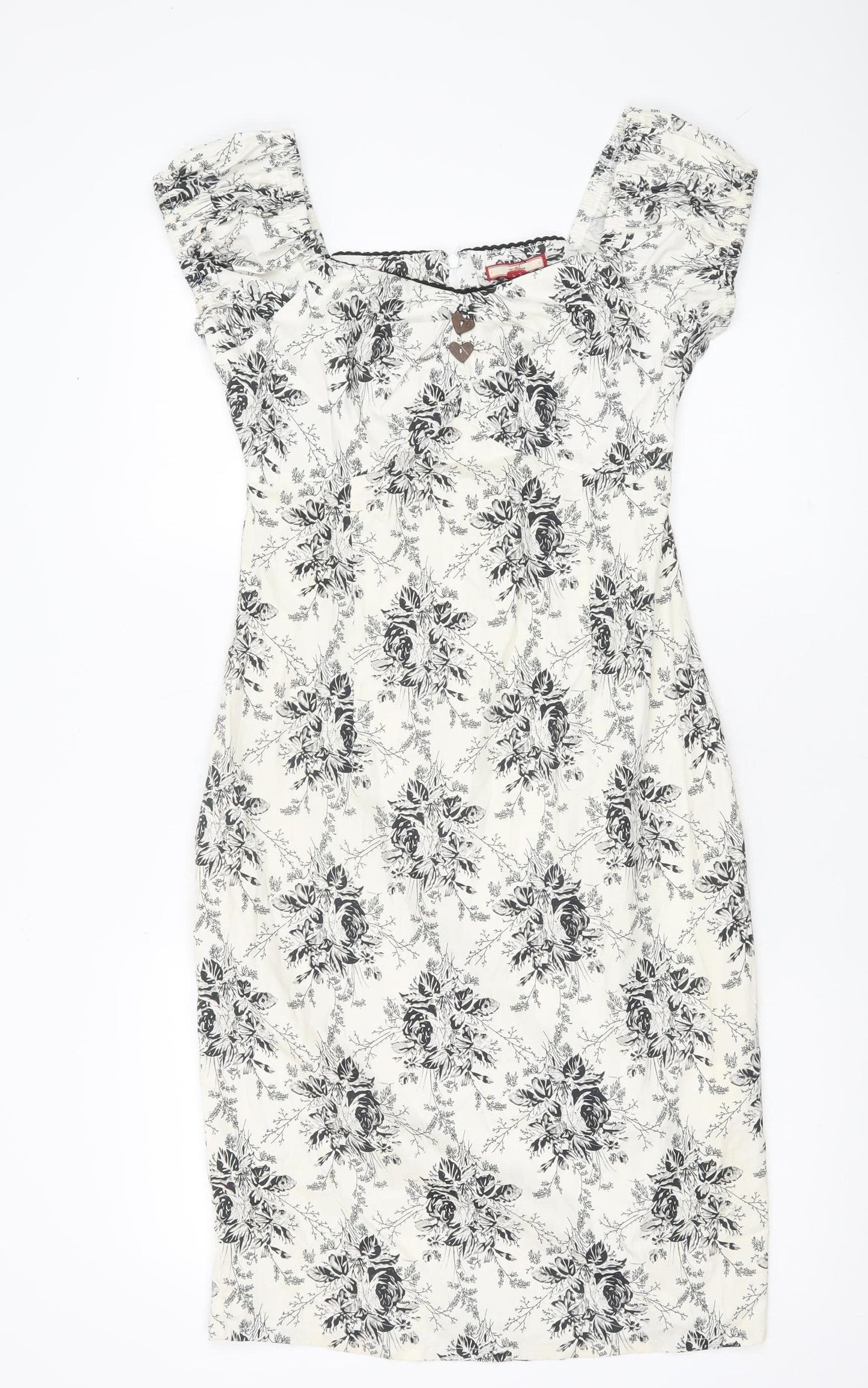 Joe Browns Women’s White Floral Sheath Dress Size 10