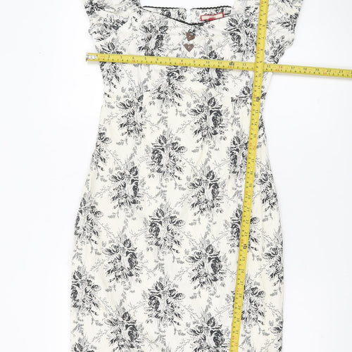 Joe Browns Women’s White Floral Sheath Dress Size 10