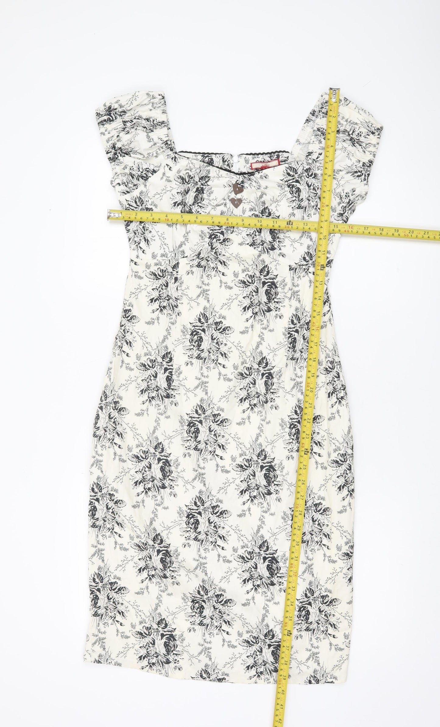 Joe Browns Women’s White Floral Sheath Dress Size 10