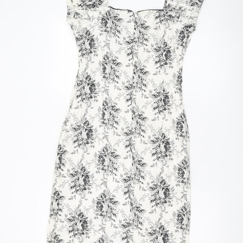 Joe Browns Women’s White Floral Sheath Dress Size 10