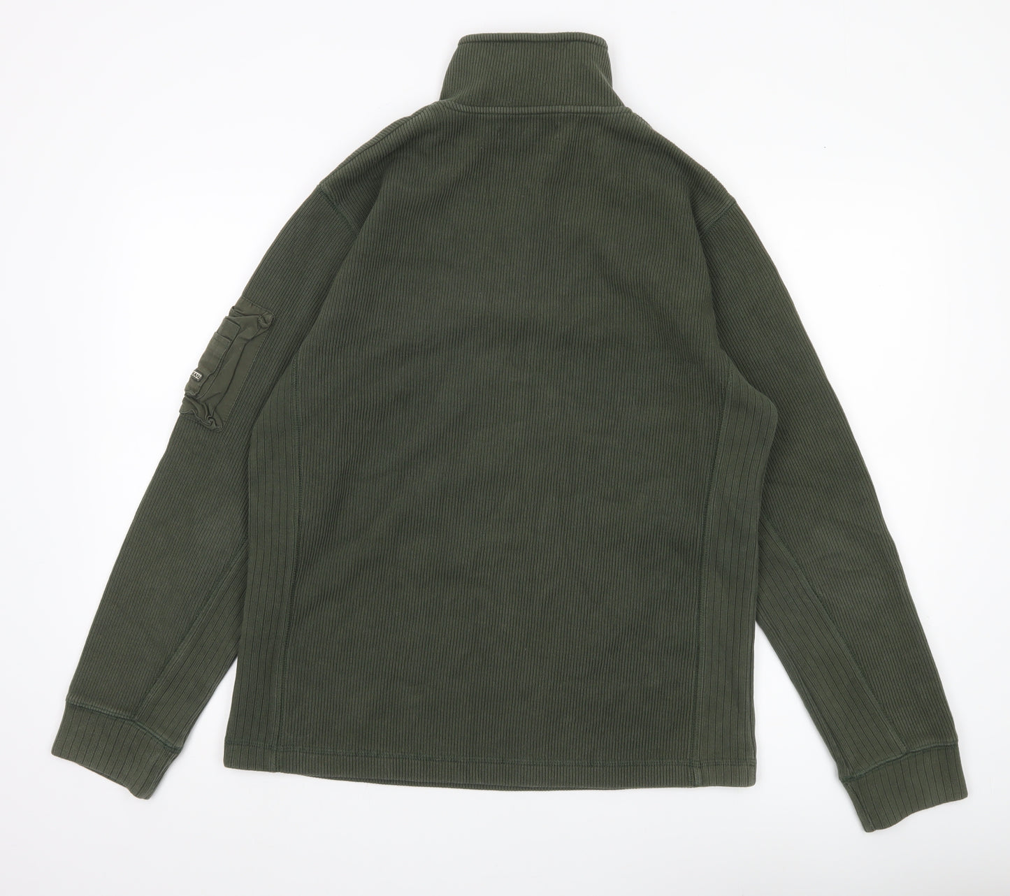 Ben Sherman Men's Green L 1/2 Zip Mock Neck Sweatshirt
