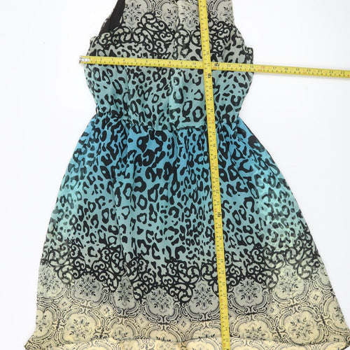 Atmosphere Women’s Multicoloured Animal Print Hi-Low A-Line Dress Size 12