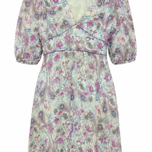 Oasis Women’s Multicoloured Floral Wrap Dress Size 12 Short Sleeve