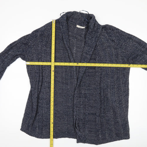 Marks and Spencer Womens Blue Cable Knit Cardigan UK 18 Long Sleeve