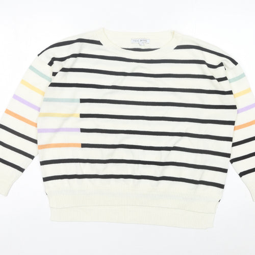 Next Women’s Multicoloured Striped Pullover Jumper L