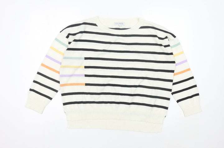 Next Women’s Multicoloured Striped Pullover Jumper L