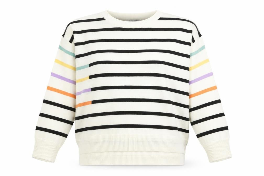 Front view of Next Women’s Multicoloured Striped jumper L