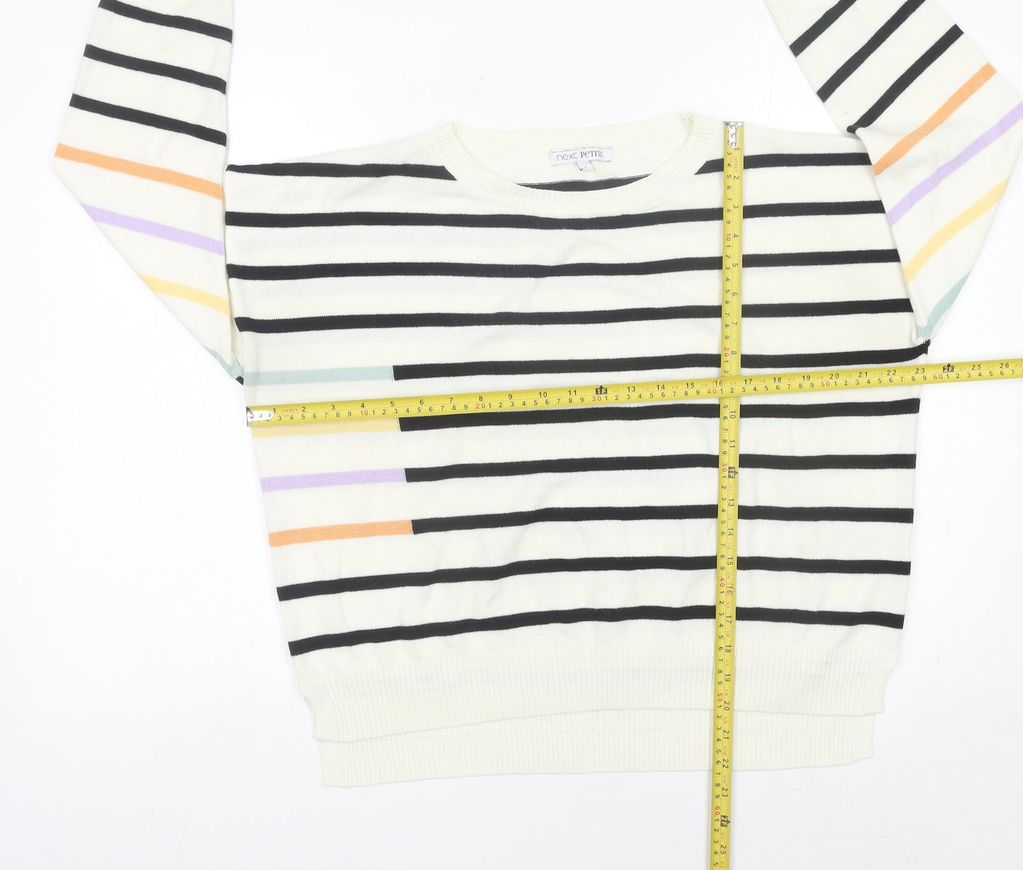 Next Women’s Multicoloured Striped Pullover Jumper L