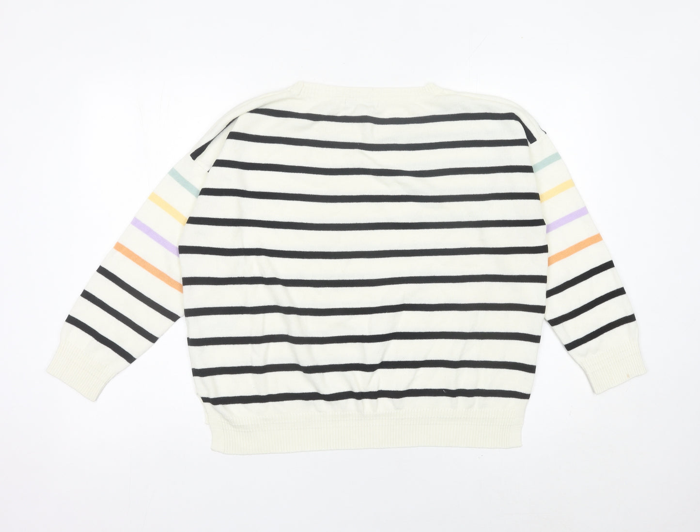 Next Women’s Multicoloured Striped Pullover Jumper L