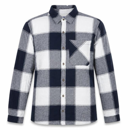 Jack & Jones Men’s Blue Grey Check Cotton Flannel Shirt XL