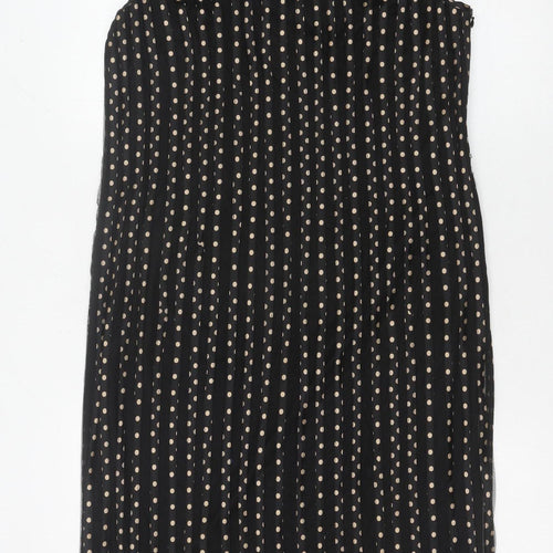 CC Womens Black Polka Dot Shift Dress Size 14 Knee Length
