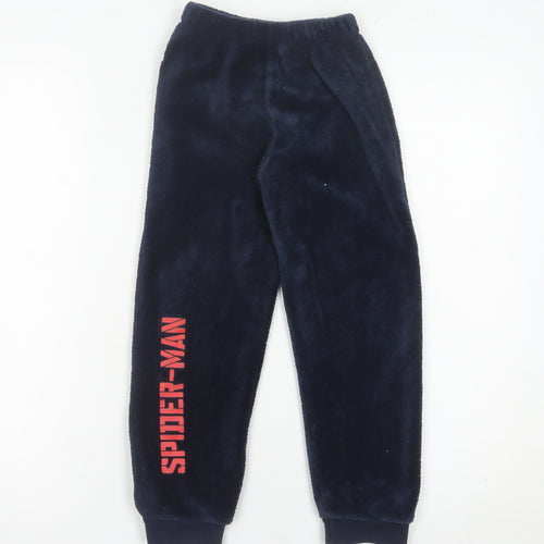 Marvel Spider-Man Boys Blue Fleece Pyjama Pants 4-5 Years Superhero Nightwear