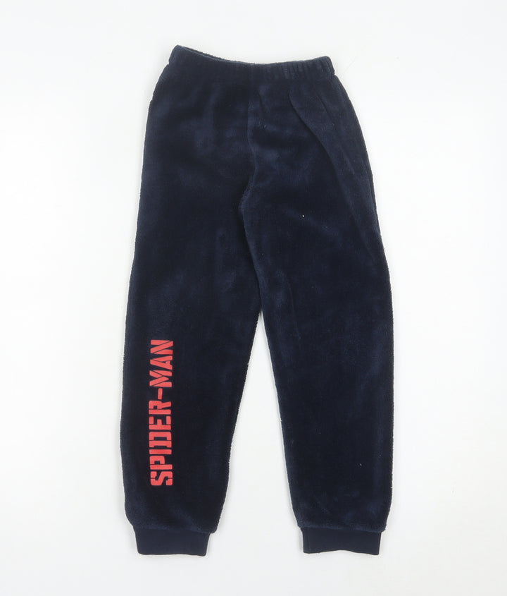 Marvel Spider-Man Boys Blue Fleece Pyjama Pants 4-5 Years Superhero Nightwear