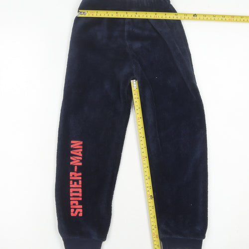 Marvel Spider-Man Boys Blue Fleece Pyjama Pants 4-5 Years Superhero Nightwear