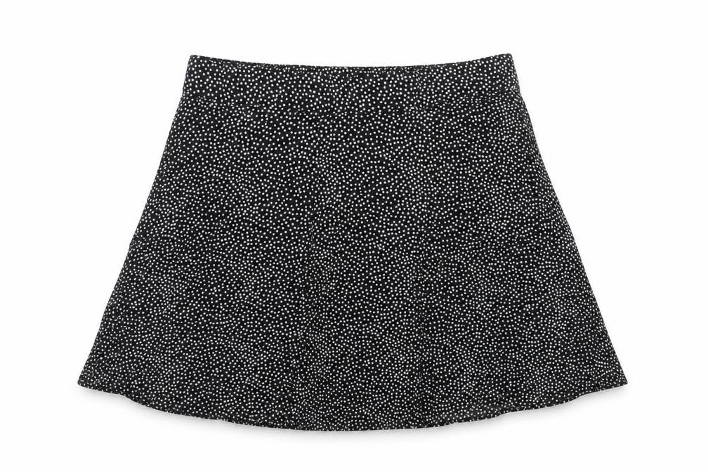 Matalan Women’s Black Polka Dot A-Line Skirt Size 14 Viscose