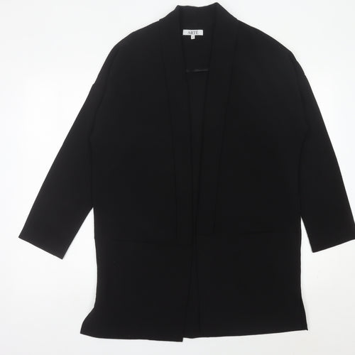 ARTÉ Womens Black Size 12 Mid-Length Open Jacket Blazer